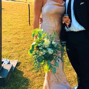 Show Me Your Mumu Satin Cowl Dress